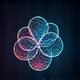 Advanced Alloy Development icon: stylized atom or molecule